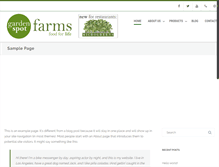 Tablet Screenshot of gardenspotfarms.com